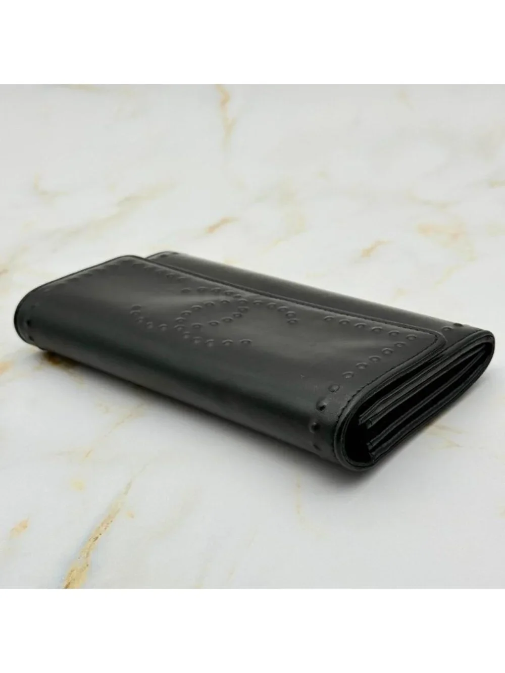 Chanel Studded CC Logo Wallet